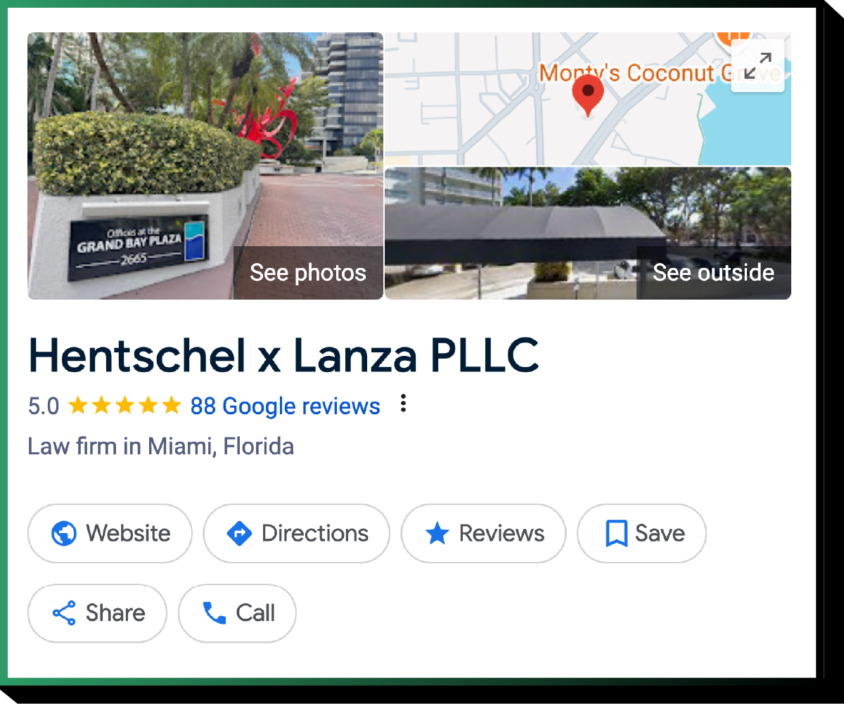 Sample Law Firm Google Business Profile